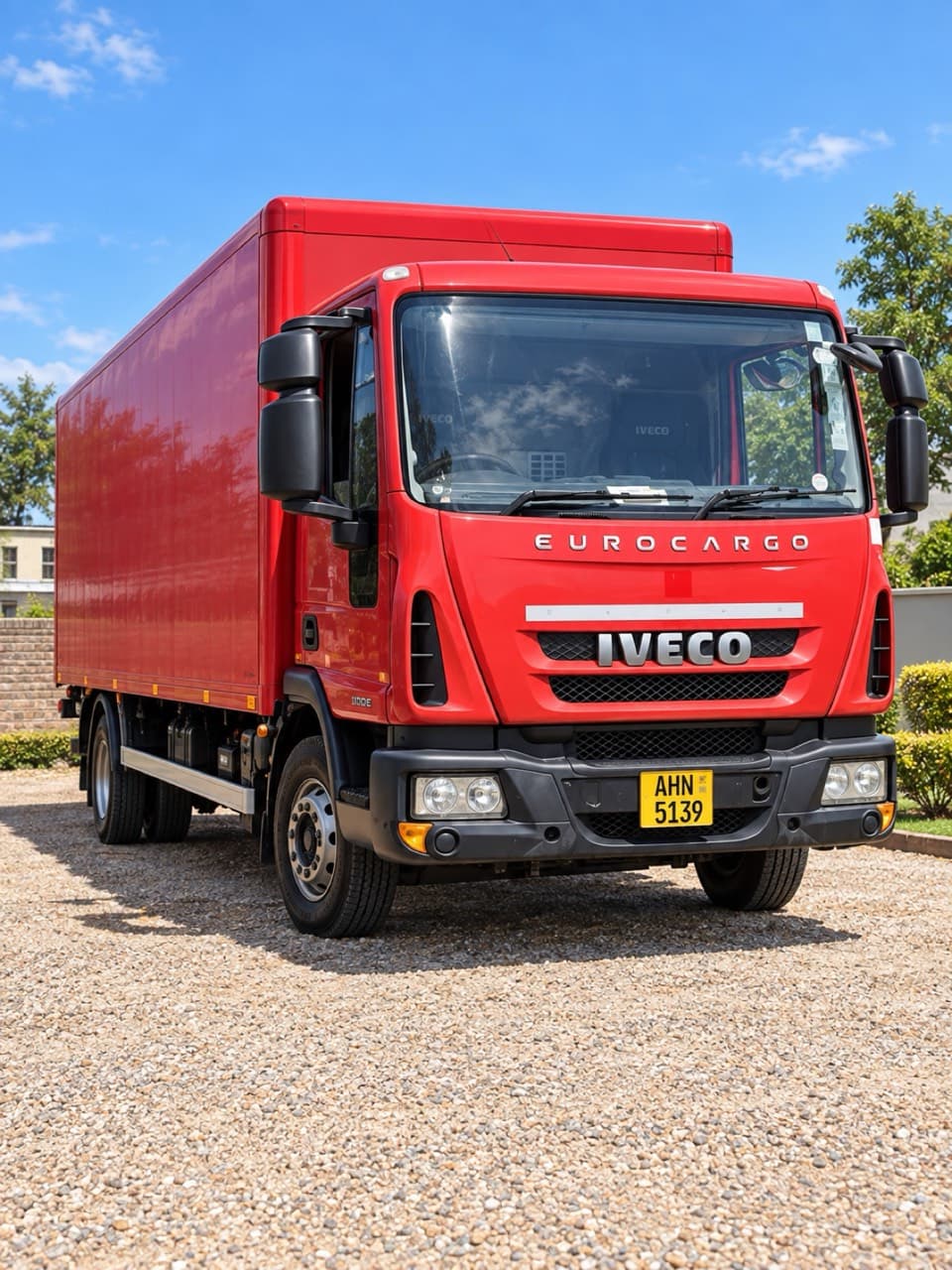 Red 5-tonne Iveco Eurocargo box truck